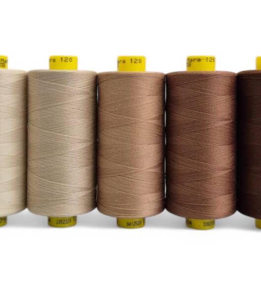 Pack 5 Cones de Linhas Gutermann Mara 120 Castanho