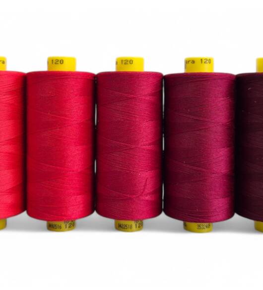 Pack De Linhas Gutermann mara 120 Vermelhos