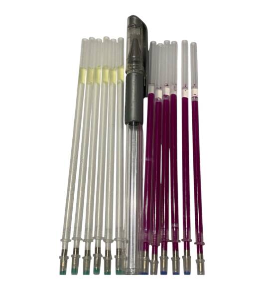Kit Marcadores Termossolúveis + Recargas (Branco e Vermelho)